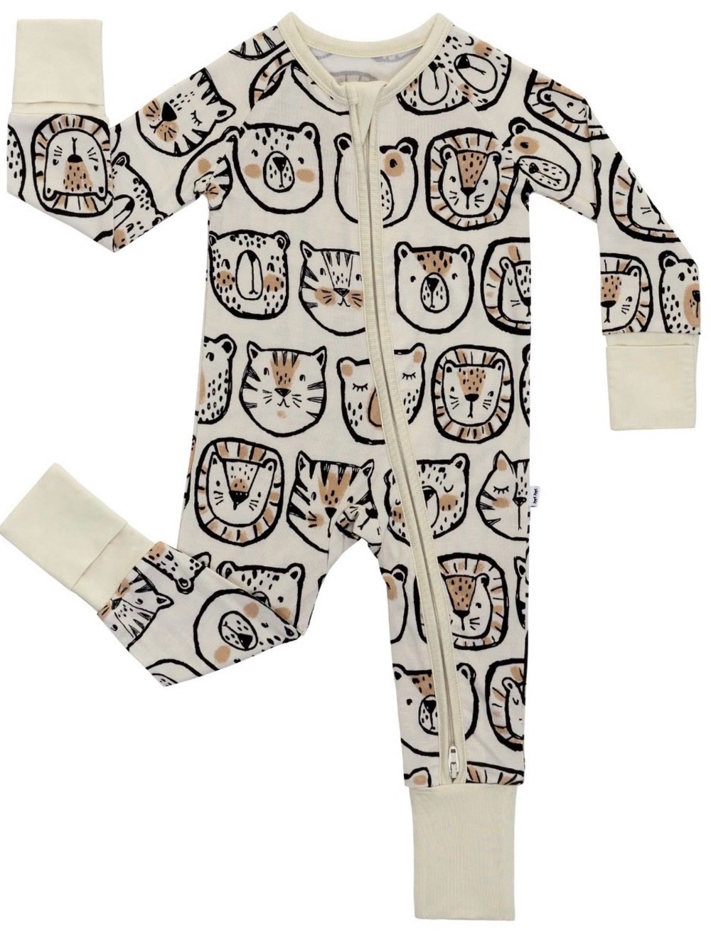 Little Sleepies Lions, Tigers & Bears Zippy 18-24 Months